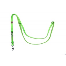 Verstellbare Nylon-Leine mit Neopren Futter 2,0cm x 240cm,hellgrün, L-NEO-Adjust-LightGreen-L