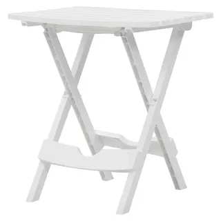 Gartentisch Klappbar, Esstisch, Couchtisch, Balkontisch, Balkonmöbel Kleiner Balkon, Balkon Tisch, Beistelltisch, 45,5 x 38,5 x 50 cm Weiß - Weiß