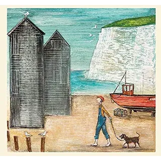 Joe Ramm 'Möwe Wharf' montiert Drucken,40 x 40 cm