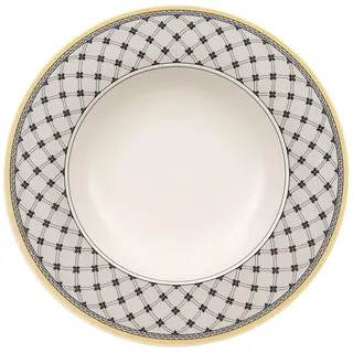 Villeroy & Boch Audun Promenade Suppenteller 24 cm gelb/grau/weiß
