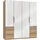 Drehtürenschrank Level by fresh to go 200 x 216 x 58 cm Braun/Weiß