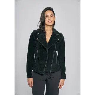 Lederjacke FREAKY NATION "Taxi Driver-FN", Damen, Gr. S (36), schwarz, Oberstoff: 100% Leder; Futter: 100% Polyester, figurbetont, Jacken Lederjacke