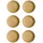 Keramikteller Matera ø 16,3 cm 6er Set gold