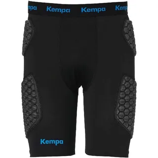 Kempa Protection Shorts, gepolsterte Unterzieh-Shorts für Herren, kurze Protektoren-Hose, Unterzieh-Hose für Handball, Volleyball & Co., schwarz