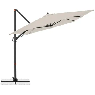 Doppler Ampelschirm , Naturfarben , Metall, Textil , 320x240 cm , 360° drehbar, höhenverstellbar, stabile Strebegelenke, UV-beständig, wetterbeständig , Sonnenschutz, Sonnenschirme