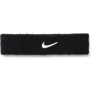Nike Swoosh Classic Stirnband, Black/White, One Size