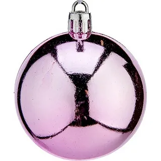 Weihnachtsbaumkugeln Krist+ Rosa Kunststoff Ø 6 cm 24 Stück - Rosa