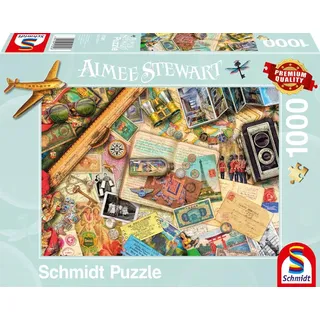 Schmidt Spiele Aufgetischt: Reise-Erinnerungen, Puzzle, 1000 Teile