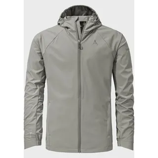 Outdoorjacke SCHÖFFEL "Jacket Graz M", Herren, Gr. 56, grau (9260, grau), Oberstoff : 90% Polyester 10% Elasthan (Coating: Polyurethan) Futter : 90% Polyester 10% Elasthan (Coating: Polyurethan), relaxed fit, hoch geschlossener Ausschnitt, Jacken Outdoorjacke