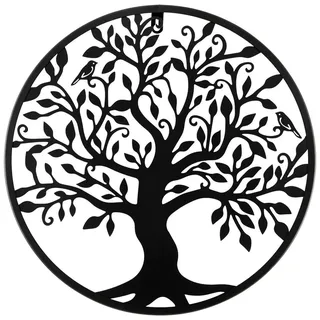 Ambia Home Wanddeko , Schwarz , Metall , rostfrei , Bilder & Rahmen, Wanddeko