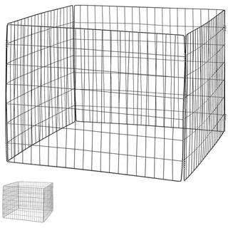 Relaxdays Komposter Metall, 2er Set, schwarz