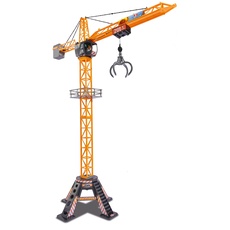 Bild Toys Spielzeug-Kran Mega Crane (120 cm) – extra großer Spielkran für Kinder von 3-5 Jahren, mit Fernbedienung, Seilwinde, Greifarm, 350° drehbar, Ferngesteuerter Kran