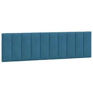 vidaXL Kopfteil-Kissen \"Hanko\" Blau 180 cm Samt