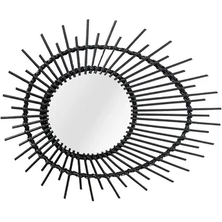 Kayoom Rattan Spiegel Aina 125 schwarz