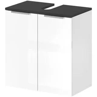 Vicco Waschbeckenunterschrank Otis Weiß Hochglanz, 58 x 60 cm