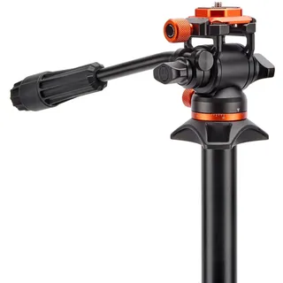 3 legged thing Airhed Trinity Zwart/Oranje (Metall), Stativ, Schwarz