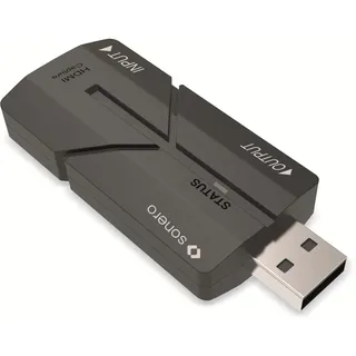 Sonero Video-Aufnahme-Capture-Dongle HDMI zu USB - Eingang bis zu 4K@30Hz | Ausgang bis zu 1080p@60Hz | HDMI 1.4 und HDCP 1.4 konform, X-AVT200