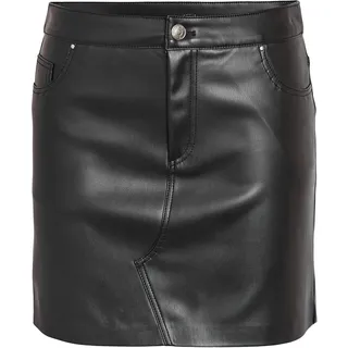 Noisy May Lederrock Damen Schwarz  XL