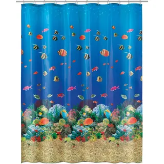 KLEINE WOLKE Duschvorhang Malediven 180 x 200 cm mehrfarbig