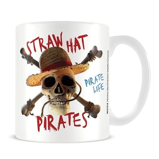 Pyramid One Piece Tasse (Live Action Skull Hat Pirates-Emblem Design) 315ml Keramik Kaffee-Becher, Kaffeetasse, One Piece Geschenke - Offizielles Merchandise