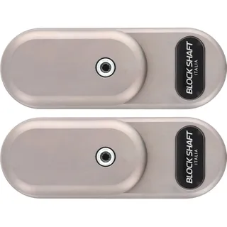 BLOCK SHAFT Gatelock Doppel - Set von 2 Hochsicheren Diebstahlsicheren Schlössern für Nutzfahrzeuge, Automatische Verriegelung, Spezielle Edelstahllegierung