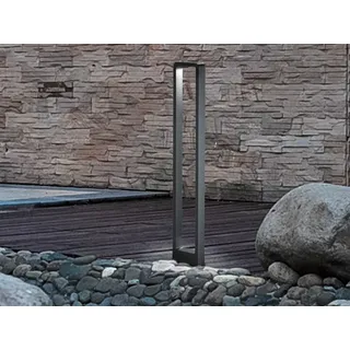 LED Pollerleuchte Anthrazit 100cm - Moderne Terrassenbeleuchtung Wegeleuchte - Grau