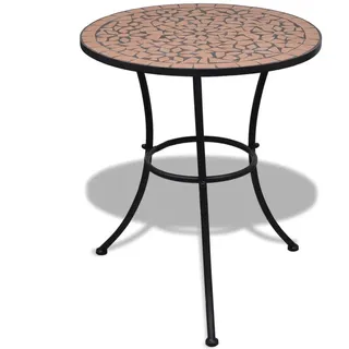 vidaXL Bistrotisch Ø 60 x 70 cm Rot