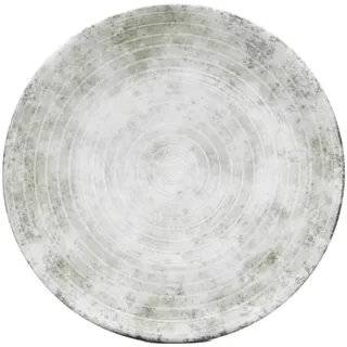 van Well Speiseteller "Korfu, flacher Teller 28 cm, 6 Stück" Teller Set, mit Digitaldruck, spülmaschinen- und mikrowellengeeignet, grau