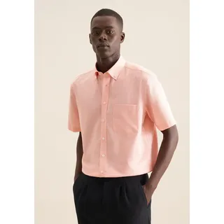 seidensticker Businesshemd »Regular« Regular 1/2 Button-Down-Kragen Struktur, orange