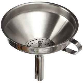 Dr. Oetker Trichter mit Siebeinsatz Edelstahl grau 12 x 11,5 x 1,5 cm