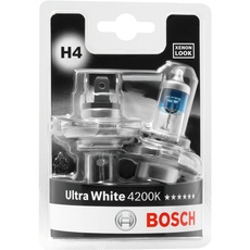 Bosch H4 Ultra White 4200K Lampen - 12 V 60/55 W P43t - 2 Stücke