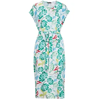 GOLDNER Midikleid Floral Grün 44