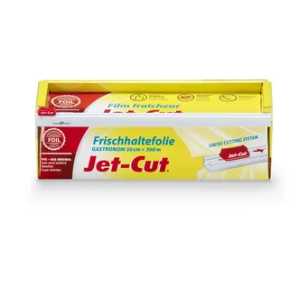 Jet-Cut Frischhaltefolie zum Schneiden, Gastronomie 30cm x 300m, PVC transparent, 1 Stück
