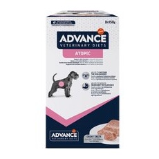 8x150g Dog Atopic Advance Veterinary Diets Hrană umedă câini