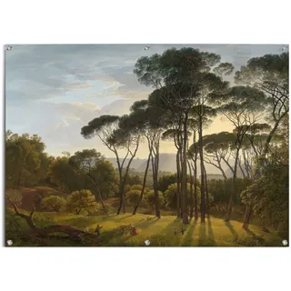 Poster REINDERS "Italienische Landschaft", grün (farbe bild(er): grün), B:140cm H:100cm T:0,1cm, Leinwand, Bilder, Poster, leichtes und wasserfestes Gartenposter für den Außeneinsatz