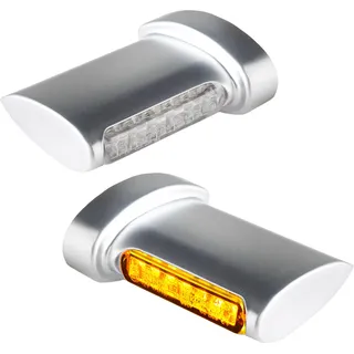 HEINZ BIKES Winglets Blinker Für Motorräder - Matt Chrome - One Size