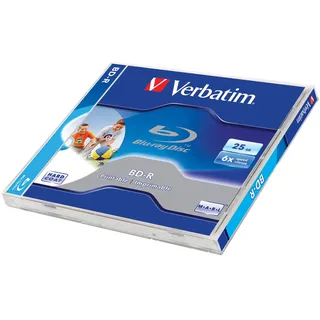 Verbatim 43712 BD-R, 6fach, 25GB, bedruckbar