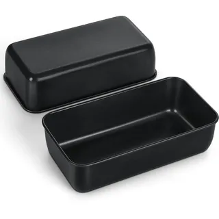 HaWare Kastenform 2er Set, Antihaft Brotbackform Kastenbackform mit Edelstahlkern, Rechteckige Brotform Königskuchenform für Brot/Kuchen/Toast, Leicht zu Reinigen, 23,4 x 12,6 x 6,3 cm