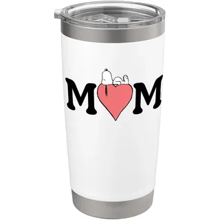 Mama Snoopy Herz Doppelwandiger Edelstahl-Thermobecher