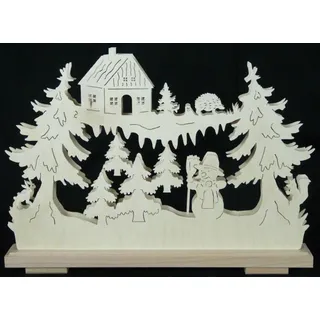 Schwibbogen Schneemann b x h= 44x31cm NEU Lichterbogen Fensterschmuck Erzgebirge