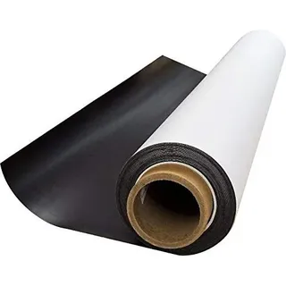 Magstick Magnet-Folie 1 Stück I 50 x 70 cm I weiß beschichtet I flexibel zuschneidbar magnetisch beklebbar I Digitaldruck bedruckbar I zum Basteln ordnen I Aufbewahrung Fotomagnet Fahrzeug I mag114