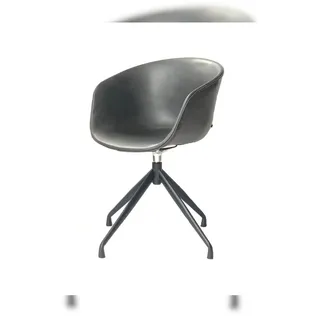 KAWOLA Stuhl DANI Esszimmerstuhl mit Drehfunktion Kunstleder grau