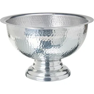 Beliani Dekoschale, Aluminium silber Tiwanaku