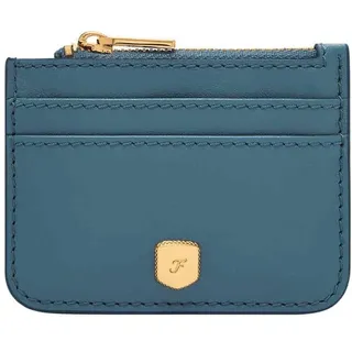 Fossil Lennox Leder oder Polyester Geldbörse für Damen Marineblau 10.16 cm L x 0.38 cm W x 7.62 cm H