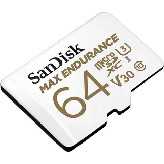Max Endurance microSD Class 10 UHS-I V30 + SD-Adapter 64 GB