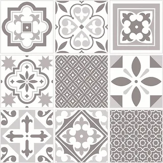 d-c-fix Wandfliese Oriental Tiles Grau/Weiß 30,5 x 30,5 cm 6 St.