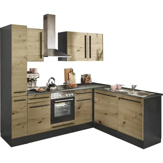 BASIC by Balculina Winkelküche L-Form 250 x 175 cm braun
