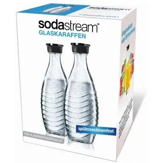 Sodastream Glaskaraffe 2er-Pack schwarz