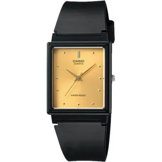 Casio Herrenuhr MQ-38-9AVDF Quarz Rechteckig Schwarz Gold 27 mm Gehäuse - Schwarz, Gold