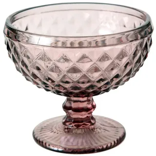 Boltze Home Dessert- UND Eisbecher Rosa Glas Ø 12 cm , Geschirr, Schalen & Schüsseln, Dessertschalen